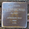 Stolperstein für Walter Uhlmann