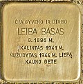 Stolperstein für Leiba Basas (Kaunas).jpg