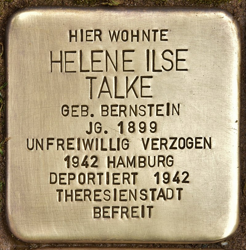 Stolperstein für Helene Ilse Talke (Reinbek).jpg