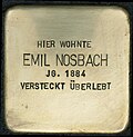 Stolperstein für Emil Nosbach (Greesbergstraße 11)