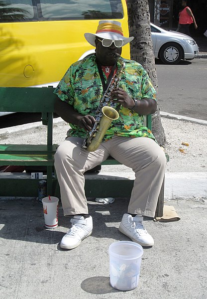 File:Street musician, Nassau, Bahamas.jpg