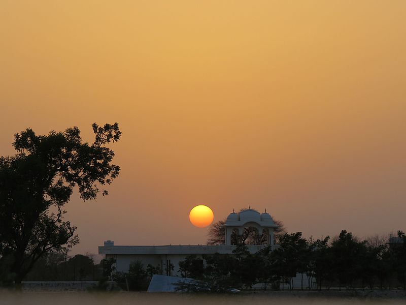 File:Sunset at Sawai Madhopur, Rajashthan.jpg