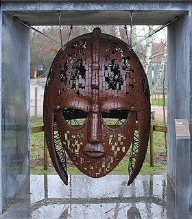<i>Sutton Hoo Helmet</i> (sculpture) Sculpture based on a Saxon helmet