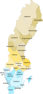 kort over sverige med bynavne Norrland Wikipedia Den Frie Encyklopaedi kort over sverige med bynavne