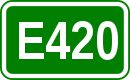 Zeichen der Europastraße 420
