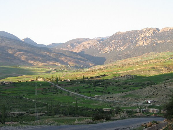 Panoramic to Talzemt of the Middle Atlas