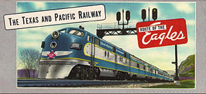 Biglietto per Texas e Pacific Railway. JPG