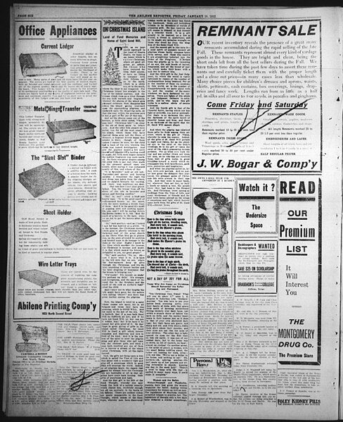 File:The Abilene Daily Reporter (Abilene, Tex.), Vol. 17, No. 14, Ed. 1 Friday, January 10, 1913 - DPLA - 943d773bdc8858ebb5342715fea55444 (page 6).jpg