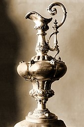 The America's Cup in neo-Mannerist style, 1848 The America's Cup (retouched).jpg