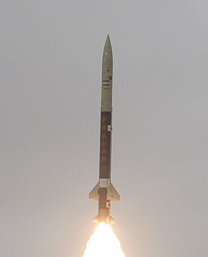 The Defence Research and Development Organisation (DRDO) successfully flight testing the indigenously developed surface-to-surface tactical missile ‘Prahar’, from Launch Complex-III, ITR, Balasore, in Orissa (cropped).JPG