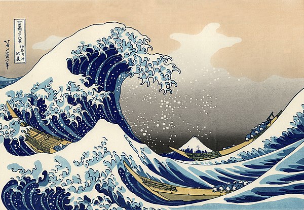 Katsushika Hokusai: Die große Welle vor Kanagawa (etwa 1830)