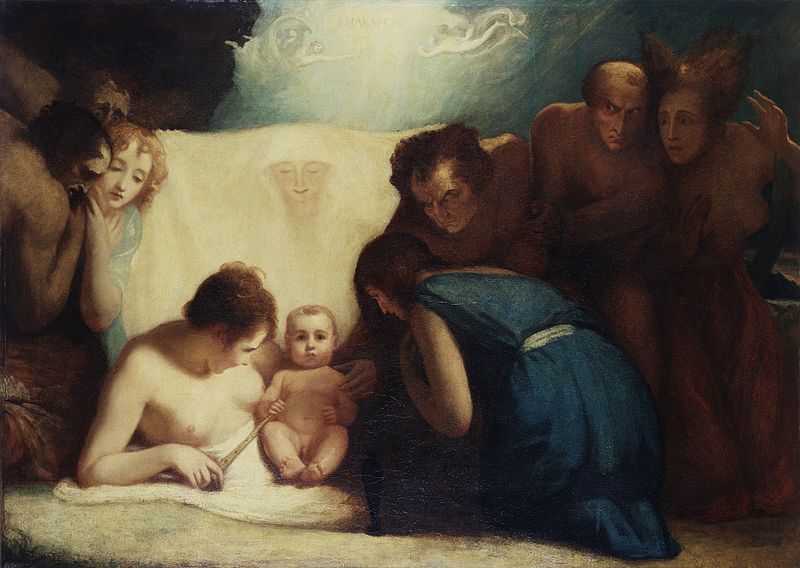 File:The infant Shakespeare attended by Nature and the Passions (Romney, c. 1791-1792).jpg