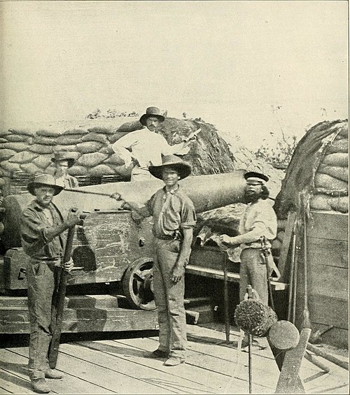 Confederate battery north of Fort McRee at Pensacola, Florida