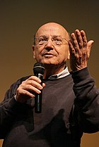 Theodoros Angelopoulos, winner of the Palme d'Or
in 1998, notable director in the history of the European cinema Theodoros Angelopoulos Athens 26-4-2009-2.jpg