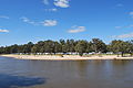 English: Town Beach on the Murray River at Tocumwal, New South Wales. Photographed from the Victorian bank