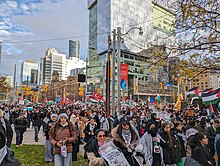 A protest against Israel's bombing of the Gaza Strip in Toronto, Canada, November 18, 2023 Toronto rally for Palestine - 20231118 202748037.jpg