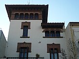 Català: Can Vila. C. Major, 100 (Montcada i Reixac). This is a photo of a building indexed in the Catalan heritage register as Bé Cultural d'Interès Local (BCIL) under the reference IPA-27495. Object location 41° 29′ 02.23″ N, 2° 11′ 12.31″ E  View all coordinates using: OpenStreetMap