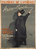 Affiche de la pièce interprétée par André Brulé au théâtre de l'Athénée, 1909.