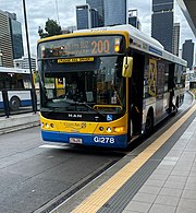 A CNG powered MAN 18.310 bus operated by Transport for Brisbane. Transport for Brisbane Bus at the Cultural Centre G1278.jpg
