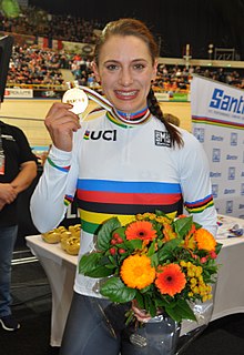 Miriam Welte as world time trial champion 2018