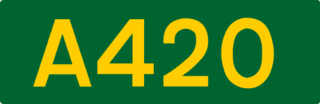 A420 road road in England