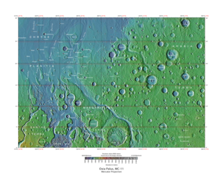 <span class="mw-page-title-main">Oxia Palus quadrangle</span> Map of Mars