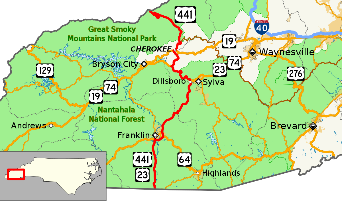 U S Route 441 In North Carolina Wikipedia