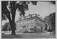 View of the house from the southwest Van Cortlandt mansion, Van Cortlandt Park, Bronx, New York. LOC gsc.5a16015.jpg