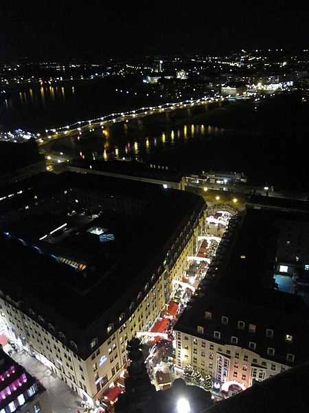 File:View from Frauenkirche Dresden by night 03.JPG