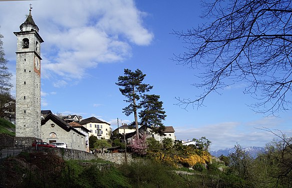 Mountain Village in the Onsernone Valley Switzerland