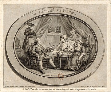 Vivant Denon - Mittagessen in Ferney (4. Juli 1775) .jpg