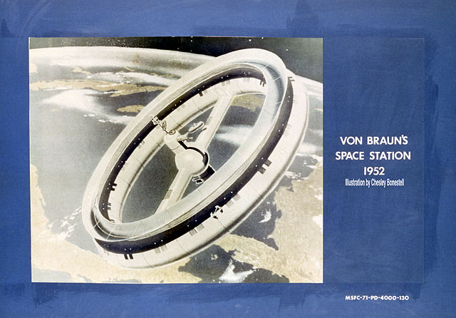 Wernher von Braun's space station concept (1952)