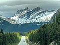 Watermelon Peak's southern outlier, S2 (2929 m), seen from Icefields Parkway