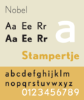 Thumbnail for Nobel (typeface)