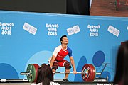 Deutsch: Gewichtheben bei den Olympischen Jugendspielen 2018; Tag 2, 10. Oktober 2018; Jungen 62 kg English: Weightlifting at the 2018 Summer Youth Olympics at 8 October 2018 – Boys' 62 kg