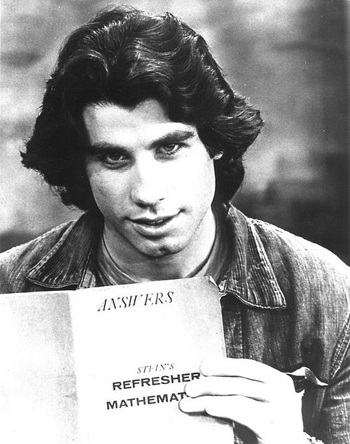 Travolta as Vinnie Barbarino in the ABC comedy Welcome Back, Kotter, c. 1976