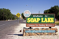 Welcome sign in Soap Lake (Washington).jpg