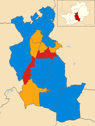 Welwyn Hatfield 2019 ward results.svg