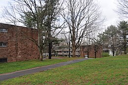 Foss Hill dormitories, Wesleyan University, Middletown, Connecticut, 1955.