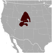 White-tailed Prairie Dog Cynomys leucurus distribution map.png