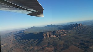 Wilpena Pound structural basin in South Australia Wilpena Pound - Aerial View.jpg