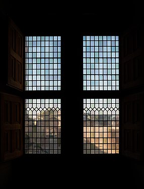 Window and view on the courtyard