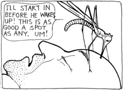 Winsor McCay - Dream of the Rarebit Fiend (1909-06-05) Mosquito panel 6.png