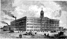 Wm. Knabe & Co.'s Piano Factories, Corner Eutaw and West Streets, Baltimore. (1873) WmKnabeCofactory1873.png