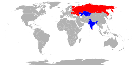 F.d användare i rött och nuvarande i blått, juli 2018.