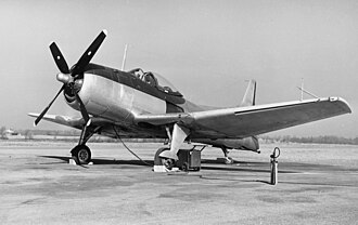 Second XBTK-1 with leading edge slats. XBTK-1 at Bristol PA 1946.jpg