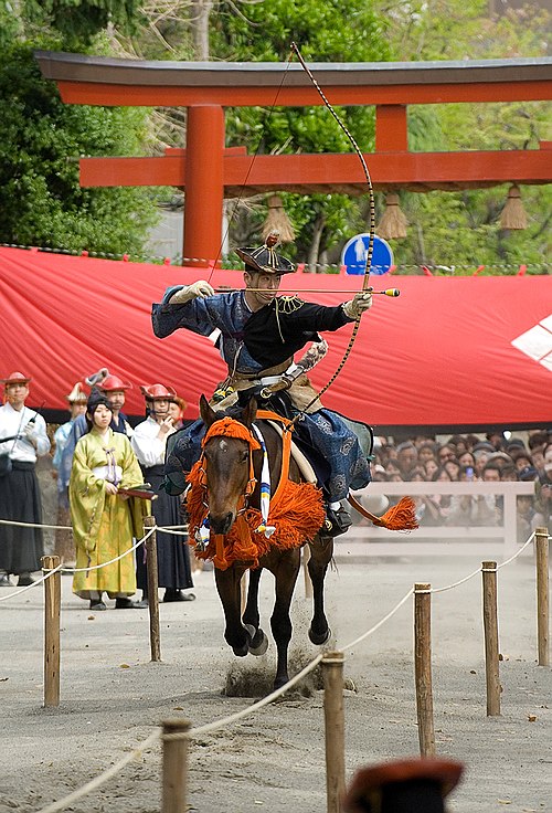 Yabusame archer on horseback
