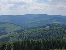 Wallershöhe und Ziegenhelle vom Bollerbergturm aus