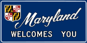 Thumbnail for File:"Maryland Welcomes You" road sign, c. October 1981.svg