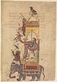 "The Elephant Clock", Folio from a Book of the Knowledge of Ingenious Mechanical Devices by al-Jazari MET DP234075.jpg